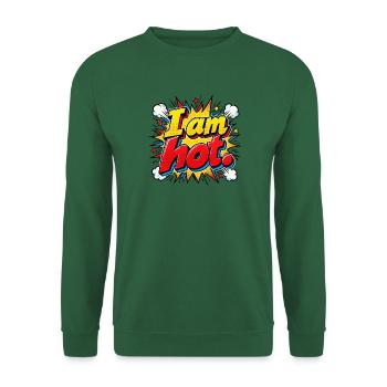 I am hot Comic Burst - Unisex Pullover - Grün - Vorne