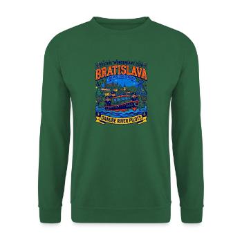 Festive Wonderland Danube River Pilots Bratislava - Unisex Pullover - Grün - Vorne