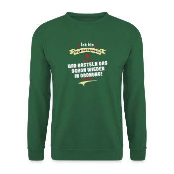 ergotherapeutin - wir basteln das in ordnung - Unisex Pullover - Grün - Vorne