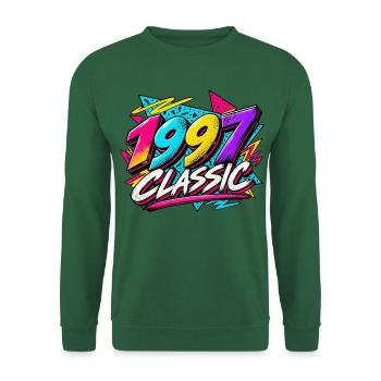 1997 Classic Neon Retro - Unisex Pullover - Grün - Vorne