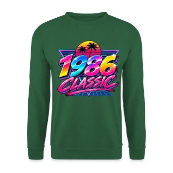 Neonpalmen 1986 Retro - Unisex Pullover - Grün - Vorne