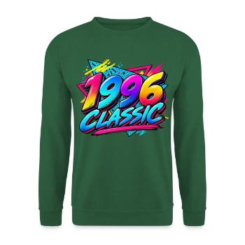 1996 Classic Retro Neon - Unisex Pullover - Grün - Vorne