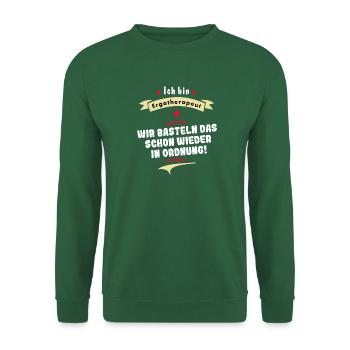 ergotherapeut - wir basteln das in ordnun - Unisex Pullover - Grün - Vorne
