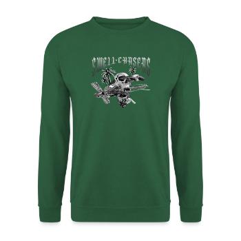 Schädel Kitesurfen swell Chasers - Unisex Pullover - Grün - Vorne