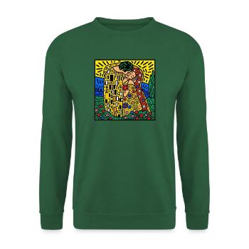 Kiss of Color Mosaik - Unisex Pullover - Grün - Vorne