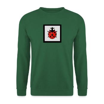Cartoon-rote Marienkäfer - Unisex Pullover - Grün - Vorne