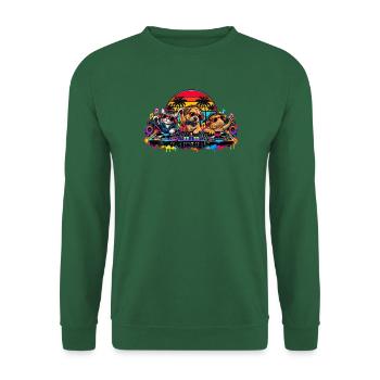 Palm Party DJ Pals - Unisex Pullover - Grün - Vorne