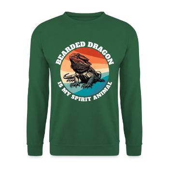 Bartagame Sprüche - Unisex Pullover - Grün - Vorne