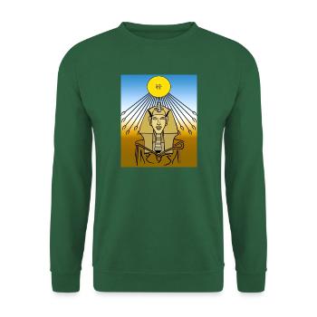 Sonnenpharaön Strahlenkreis - Unisex Pullover - Grün - Vorne