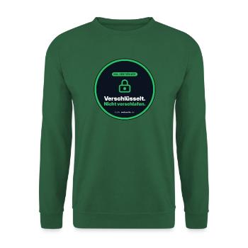Verschlüsselt. Nicht verschlafen. SSL Nerd - Unisex Pullover - Grün - Vorne