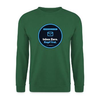 Inbox Zero. Kopf Frei. Büro Shirt - Unisex Pullover - Grün - Vorne