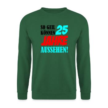 25 Jahre Aussehen – Retro Comic Stil - Unisex Pullover - Grün - Vorne