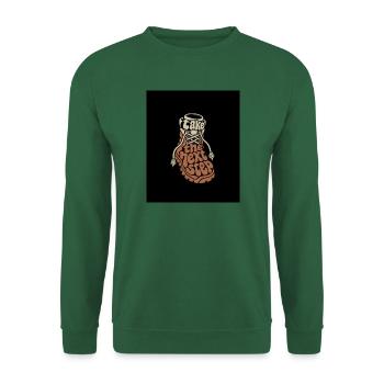Take the Next Step – Retro Sneaker Poster - Unisex Pullover - Grün - Vorne