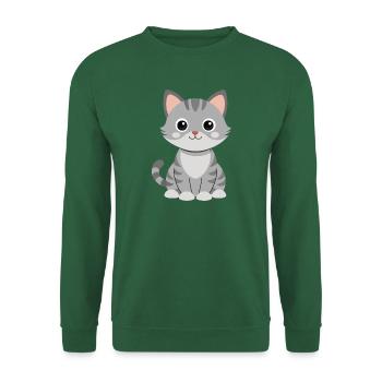 Baby-Katze - Unisex Pullover - Grün - Vorne