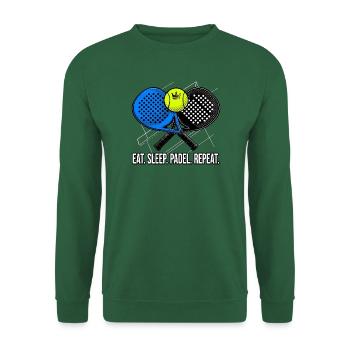 Padel, Padel-Sport, Padel-Humor - Unisex Pullover - Grün - Vorne