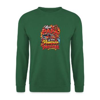Mein Lieblings-Feuerwehr-Vater - Unisex Pullover - Grün - Vorne