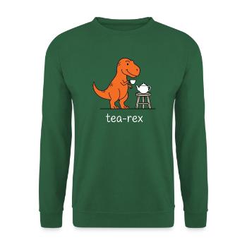 Tea Rex Teezeit Dino - Unisex Pullover - Grün - Vorne