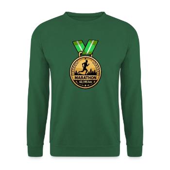 Marathonmedaille Stadtlauf 42km - Unisex Pullover - Grün - Vorne