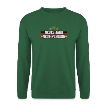 Neues Jahr neue Steuern Silvester Deutschland - Unisex Pullover - Grün - Vorne