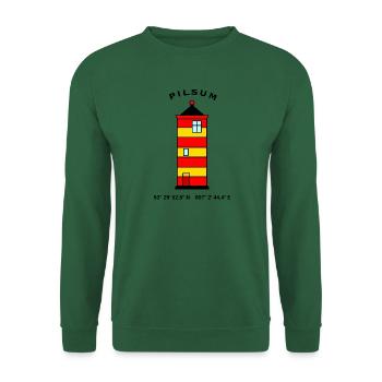 Leuchtturm Pilsum Krummhörn - Insel Nordsee Meer - Unisex Pullover - Grün - Vorne