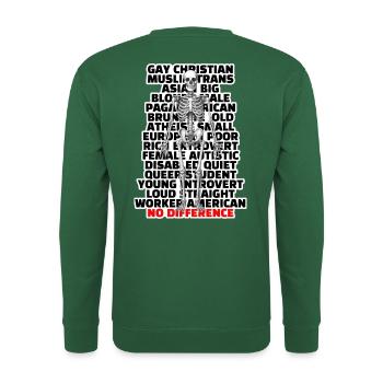 No Difference - Unisex Pullover - Grün - Hinten