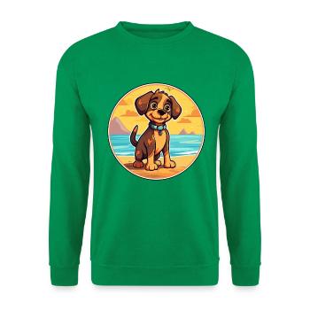 Cao De Seo Miguel Hunderasse Cartoon Kawaii - Unisex Pullover - Kelly Green - Vorne