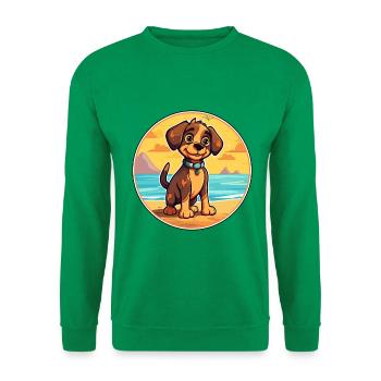 Cao De Seo Miguel Hunderasse Cartoon Kawaii - Unisex Pullover - Kelly Green - Vorne