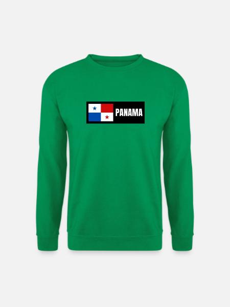 Panama Flagge - Unisex Pullover - Kelly Green