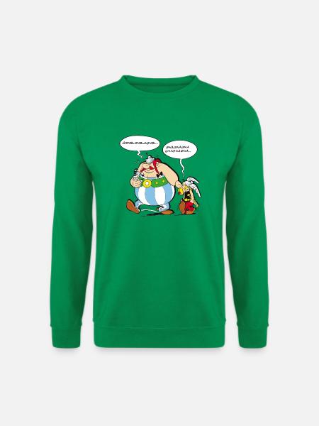 Asterix & Obelix Sprechblasen - Unisex Pullover - Kelly Green