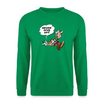 Asterix & Obelix geben niemals auf - Unisex Pullover - Kelly Green - Vorne