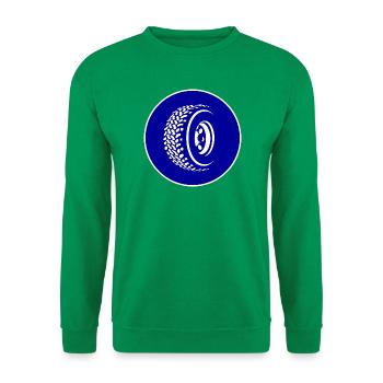 Allrad Schild AT-Reifen Pflicht - Unisex Pullover - Kelly Green - Vorne