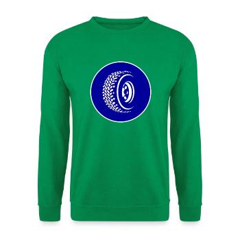 Allrad Schild AT-Reifen Pflicht - Unisex Pullover - Kelly Green - Vorne