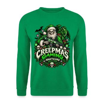Creepmass Gaming: Manticore Green Team - Unisex Pullover - Kelly Green - Vorne