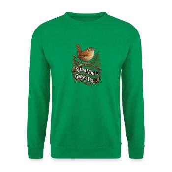 Zaunkönig - Kleine Vögel Große Freude - Unisex Pullover - Kelly Green - Vorne