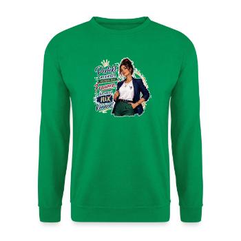 Powerlook Selbstbewusste Weiblichkeit - Unisex Pullover - Kelly Green - Vorne