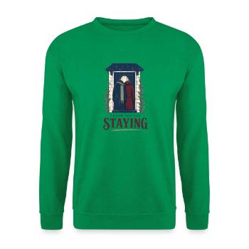 Danke, dass du geblieben bist – bedeutungsvolle Freundschaft - Unisex Pullover - Kelly Green - Vorne