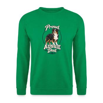 Stolzer australischer Vater – Vater eines australischen Schäferhundes - Unisex Pullover - Kelly Green - Vorne