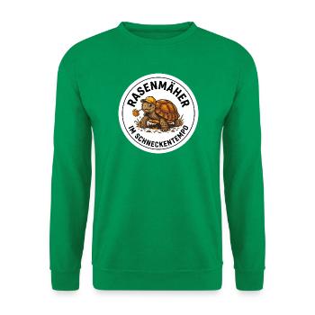 Landschildkröte Rasenmäher Freigehege Garten - Unisex Pullover - Kelly Green - Vorne