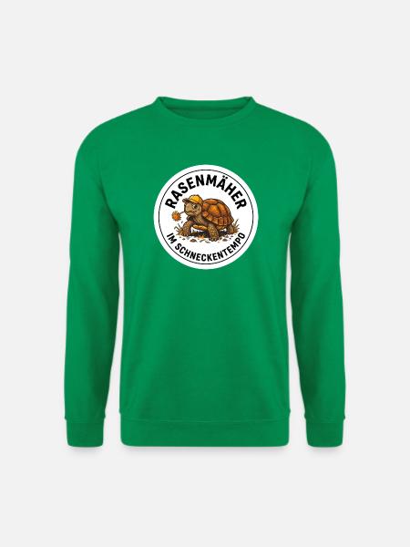 Landschildkröte Rasenmäher Freigehege Garten - Unisex Pullover - Kelly Green