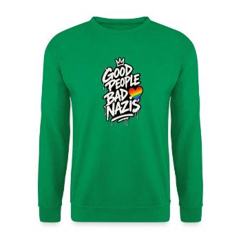 Good People gegen Nazis - Unisex Pullover - Kelly Green - Vorne
