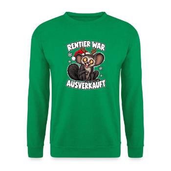 Rentier war ausverkauft - Unisex Pullover - Kelly Green - Vorne