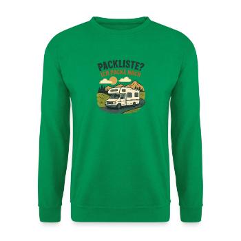 Geschenk für Wohnmobil-Neulinge zur ersten Rundrei - Unisex Pullover - Kelly Green - Vorne