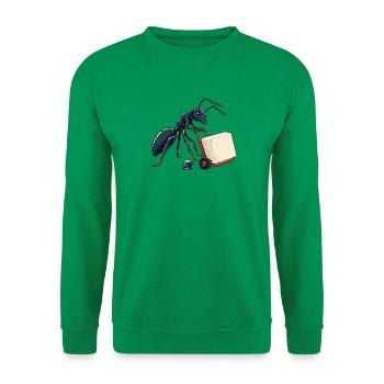 Kraftvolle Ameise mit Kaffee und Zucker - Unisex Pullover - Kelly Green - Vorne