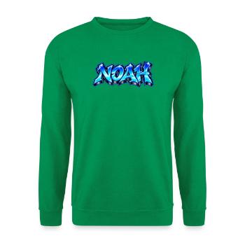 NOAH Graffiti Name Street Art Hip Hop 3D - Unisex Pullover - Kelly Green - Vorne