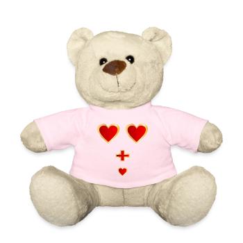 Baby verkünden, Familiennachwuchs - Teddy - Hellrosa - Vorne