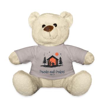 Friede auf Erden Weihnachtskrippe Heilige Familie - Teddy - Taupe - Vorne