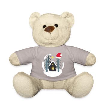 Winterzeit Weihnachtszeit - Teddy - Taupe - Vorne