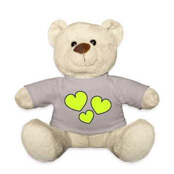 ICH LIEBE DICH. ICH LIEBE DICH. LIEBE. LIEBE. HERZ - Teddy - Taupe - Vorne