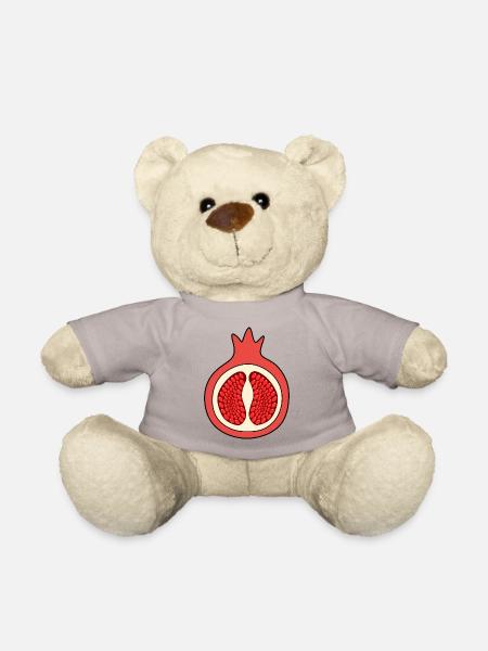 Granatapfel Apfel Frucht rot rote Früchte vegan - Teddy - Taupe