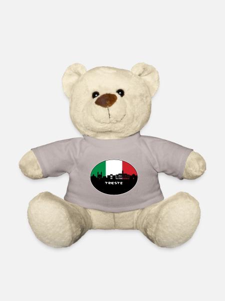 Triest Italien Flagge Skyline Silhouette Reisen - Teddy - Taupe